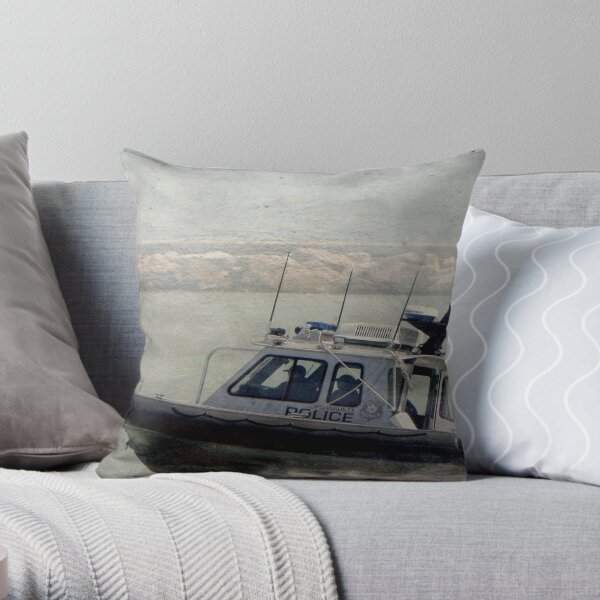 Police Call!!! © Throw Pillow