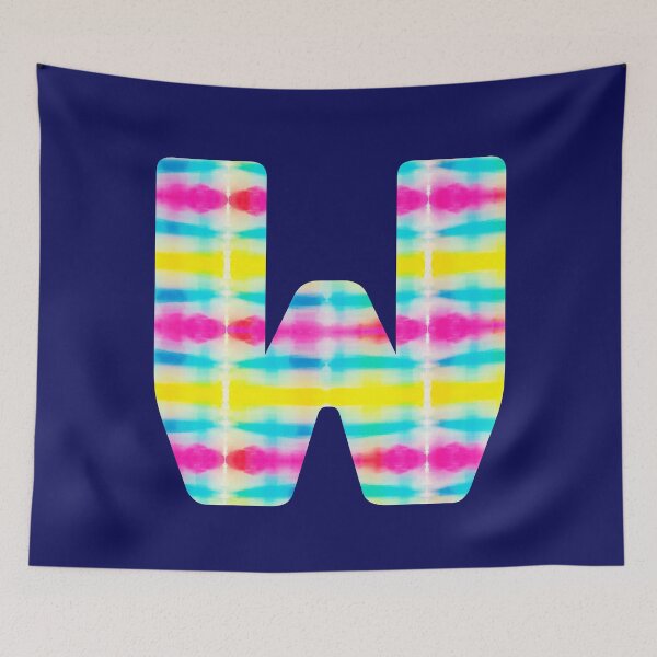 Item preview, Tie Dye Alphabet W (Uppercase letter w), Letter W designed and sold by marosharaf.