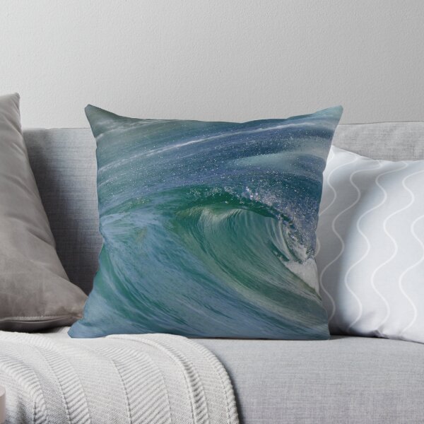 Curvaceous Water Throw Pillow