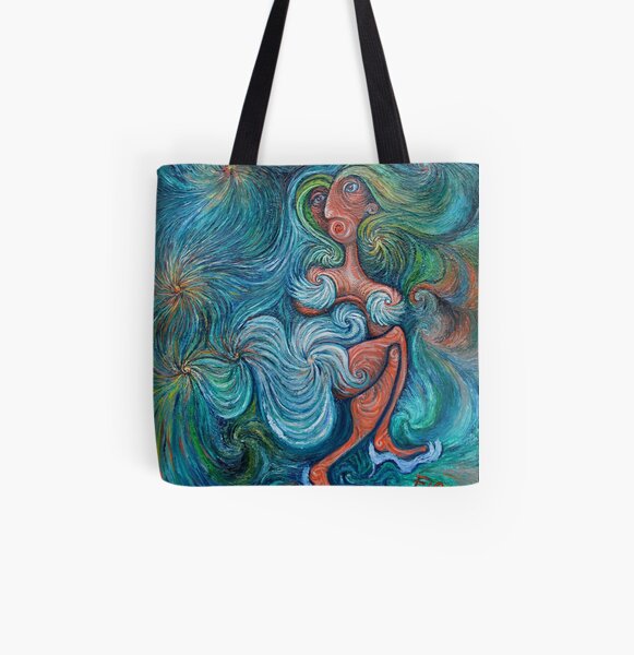 Faces of Love: dressed up and ready All Over Print Tote Bag