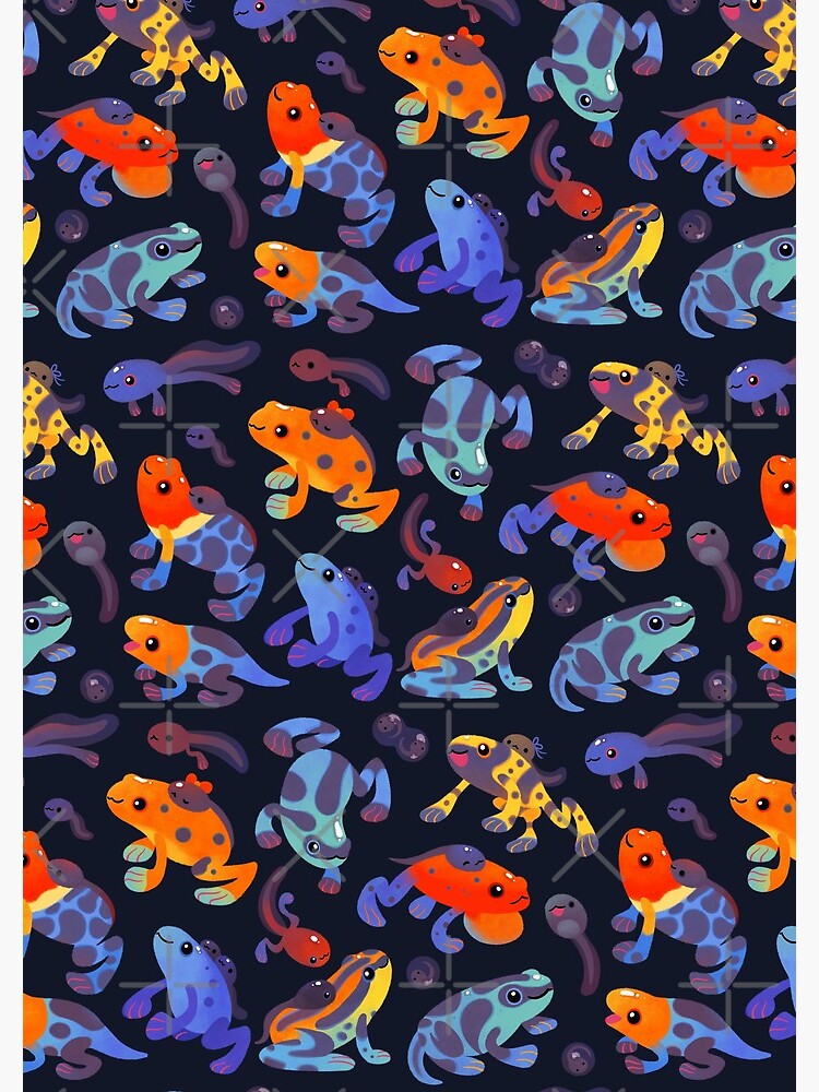 Poison dart frogs - dark by pikaole