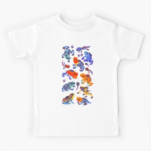 Poison dart frogs - dark Kids T-Shirt