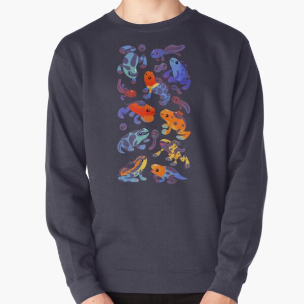Poison dart frogs - dark Pullover Sweatshirt