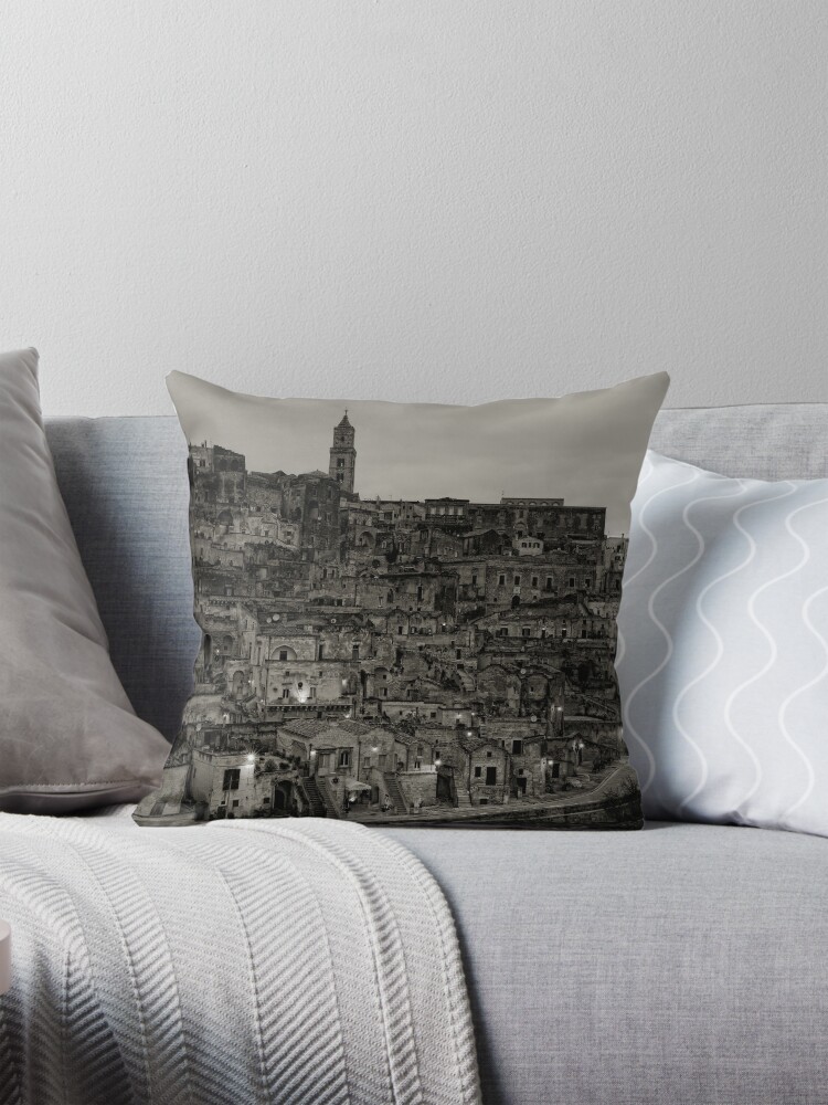 Thumbnail 1 of 4, Pillow, Sassi Evening, Matera, Basilicata, Italy designed and sold by AndyJones.