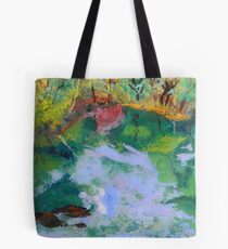Ichetucknee Springs Abstract on Glass Tote Bag