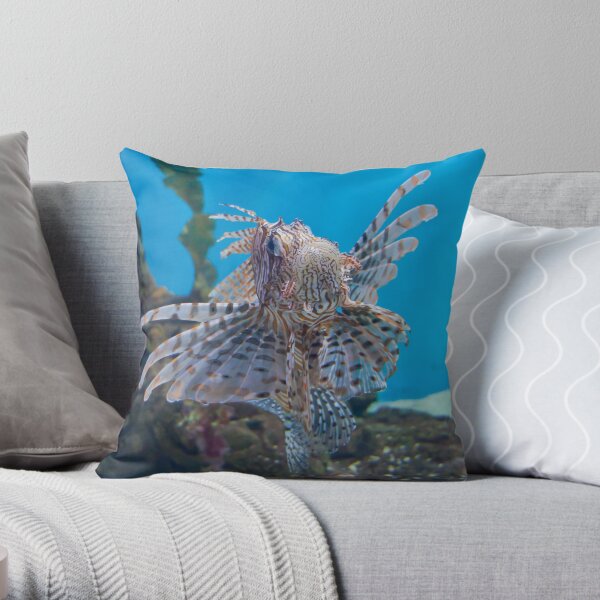 Fish in a Tank Throw Pillow