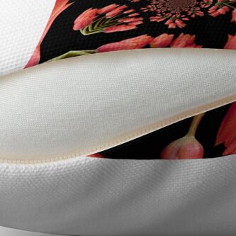 Alternate view of Jitterbug Orange Tulip Throw Pillow