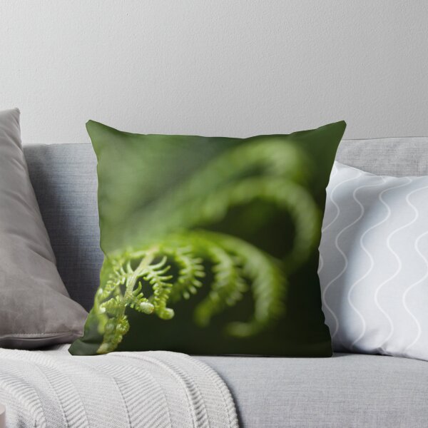 Gracefully Green Throw Pillow