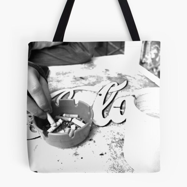 Item preview, Tobacco and Caffeine (black and white) - Spider House, Austin, TX designed and sold by MalinRawl.