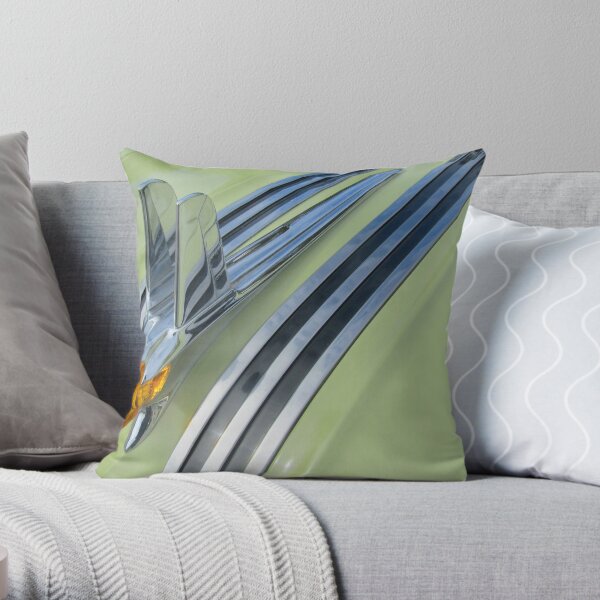 1953 Pontiac Hoodie Bling Throw Pillow