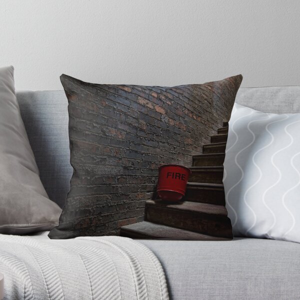 Fire Bucket Throw Pillow