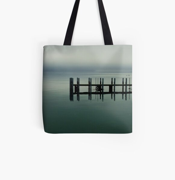 Misty Morning, Monkey Mia, Western Australia All Over Print Tote Bag