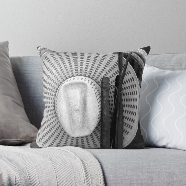Hat Rack Throw Pillow