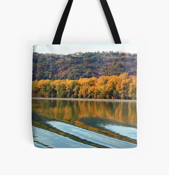 Autumn along the Rhone All Over Print Tote Bag