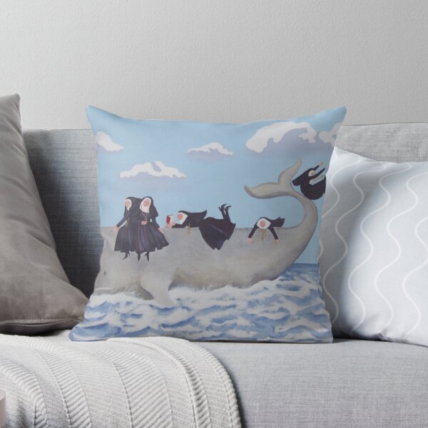 Having a Whale of a Time Throw Pillow