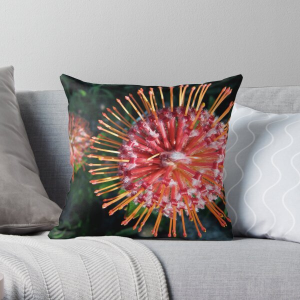 Nature's pin-cushion Throw Pillow