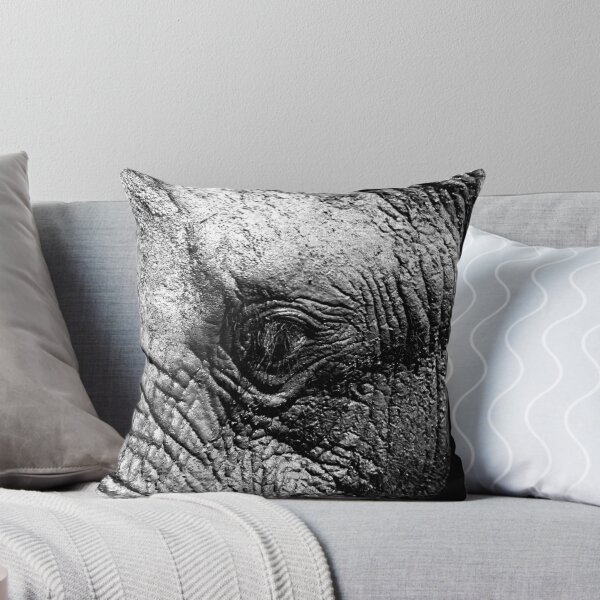 Up Close & Serious Throw Pillow
