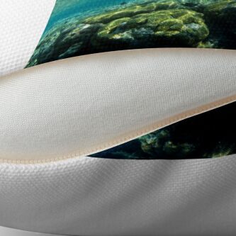 Alternate view of The edge of the Maze Throw Pillow