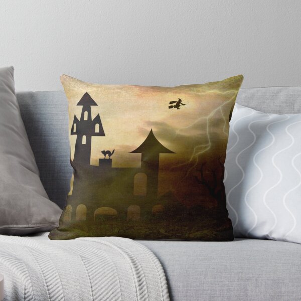 Moon Flight © Throw Pillow