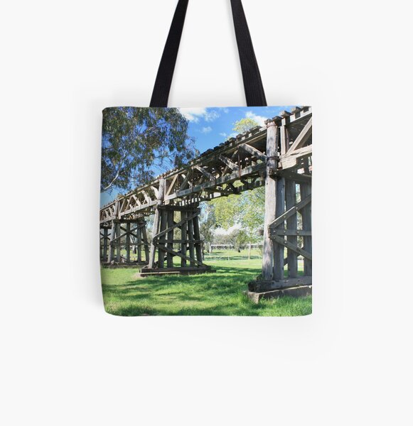 Railway Viaduct, Gundagai NSW All Over Print Tote Bag