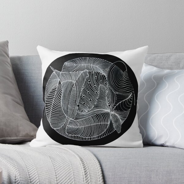 Fish Mandala Throw Pillow