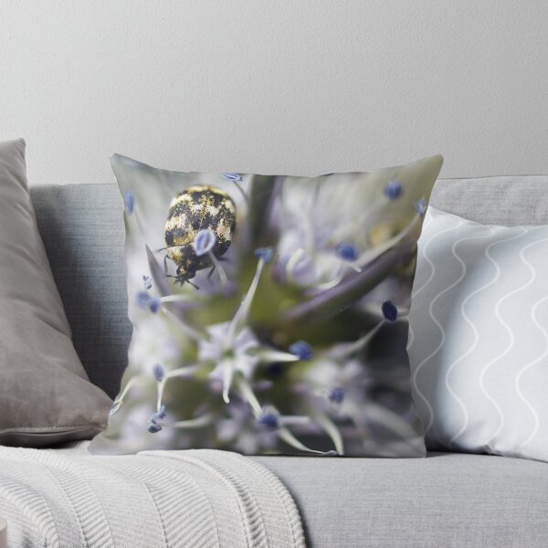 Item preview, beetles on blue devil flower designed and sold by col hellmuth.