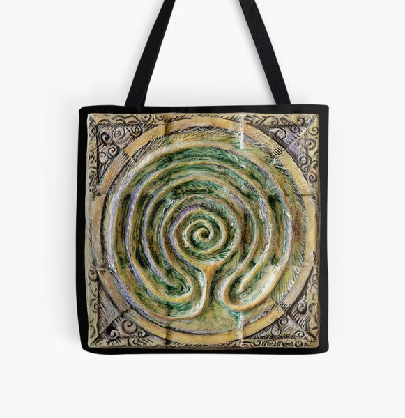 Spiral nine: toward center All Over Print Tote Bag