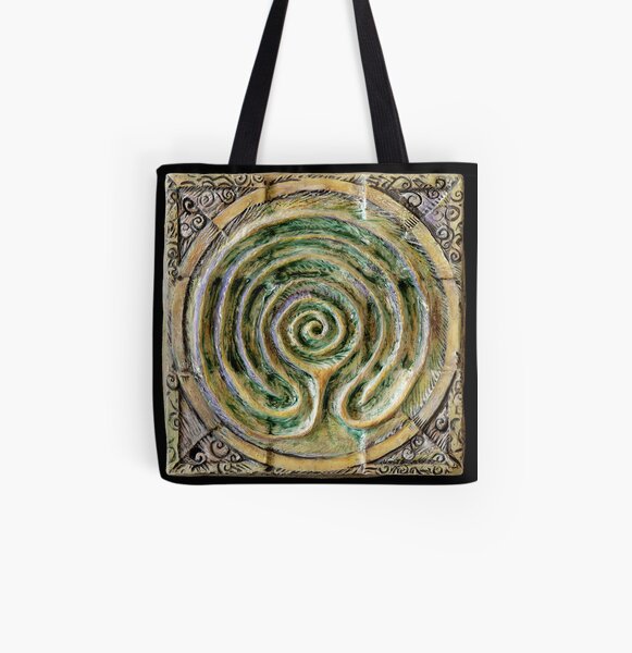 Spiral nine: toward center All Over Print Tote Bag