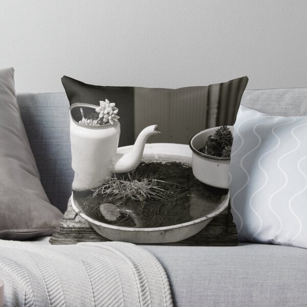 Old Wares. Throw Pillow