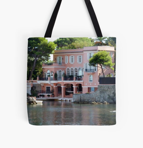 Pastel Villas at Calvi France Harbor Tote Bag by Just Eclectic - Pixels