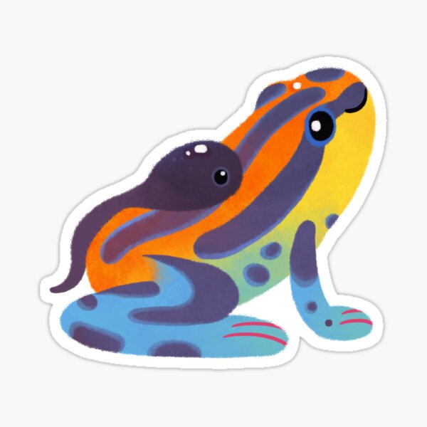 Klebstoff Facciamo Ein Tadpole Frosch Sticker Autocollant Decal