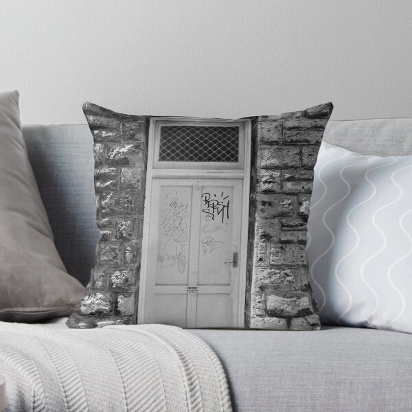 Young men set off to war from here Throw Pillow