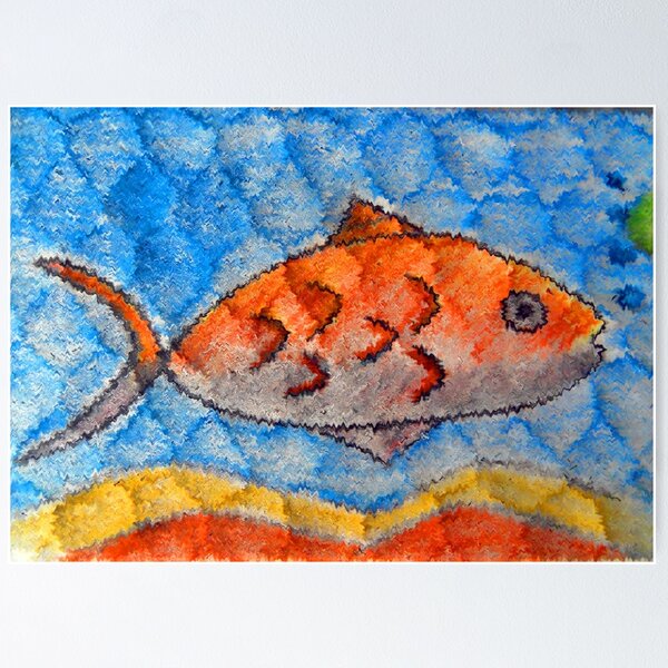 Item preview, Orange fish designed and sold by JoAnnFineArt.
