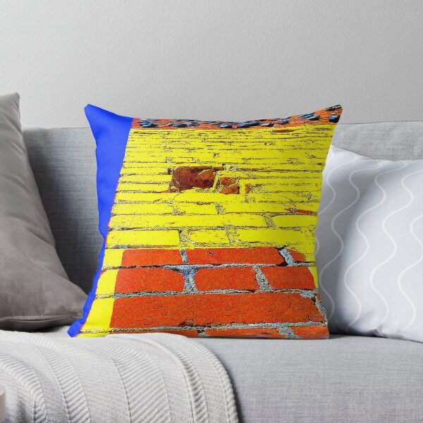 "Vertical Car Yard" Throw Pillow