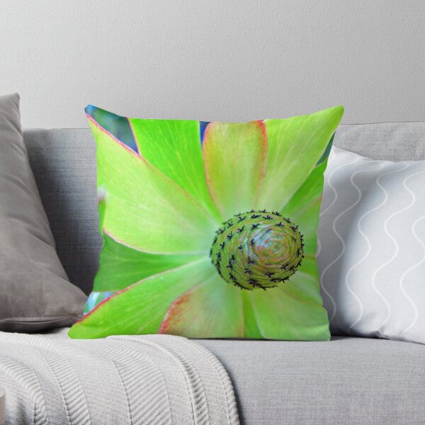 un~fur~ling Throw Pillow