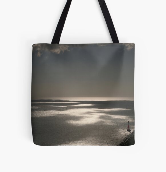 Beachy Head lighthouse All Over Print Tote Bag