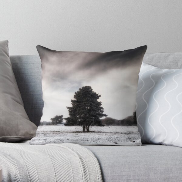 Winter in Elveden Throw Pillow