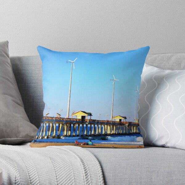 Jennette's Pier Throw Pillow