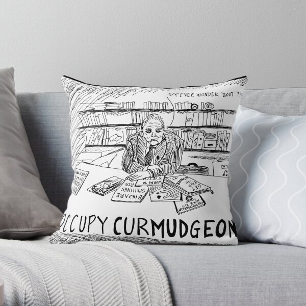 Andy Rooney RIP Occupy Curmudgeon Throw Pillow
