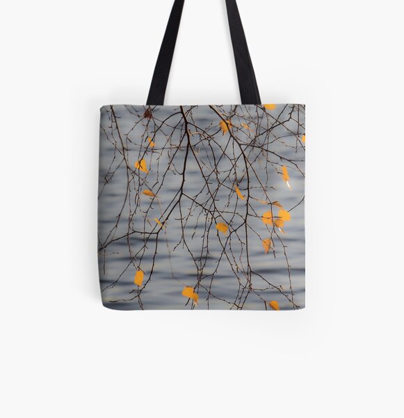 Golden Leaves All Over Print Tote Bag