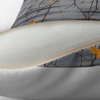 Alternate view of Golden Leaves Throw Pillow