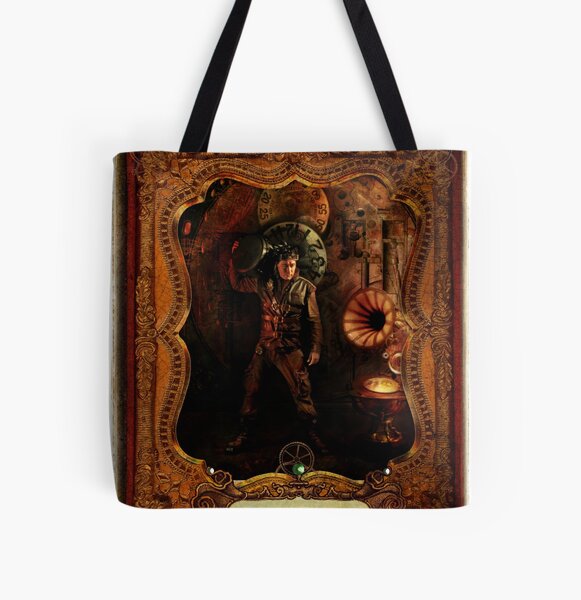 2012 Steampunk Calendar Page 10 All Over Print Tote Bag