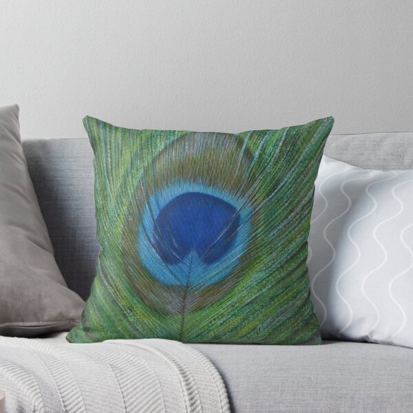Item preview, Acrylic painting, Peacock Feather, nature art designed and sold by Marion Yeo.