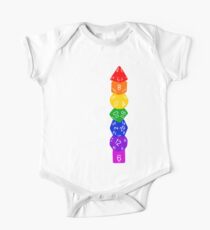 Dice tower-Rainbow One Piece - Short Sleeve