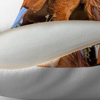Alternate view of Brumbies in Kosciuszko National Park Throw Pillow