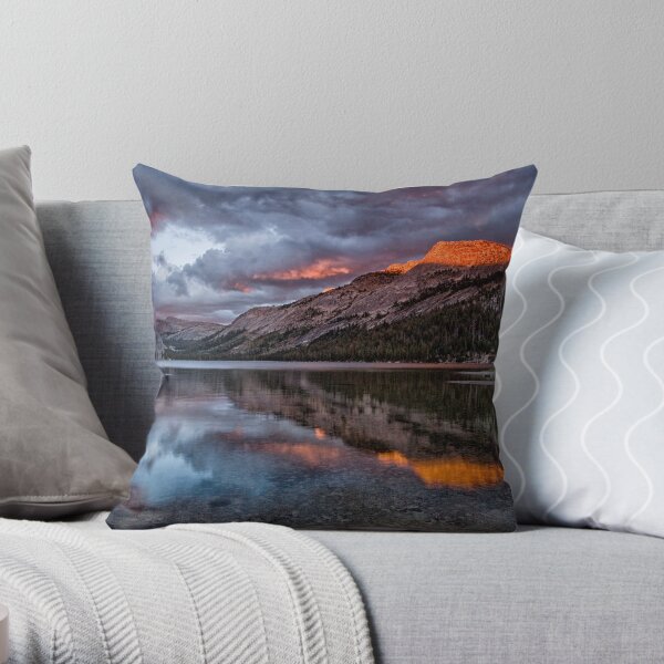 Tenaya Lake Sunset 2 Throw Pillow