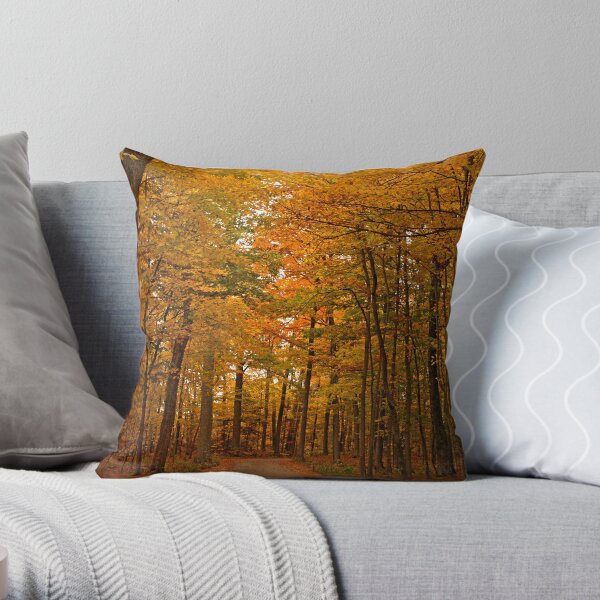 Autumn in Door County Throw Pillow