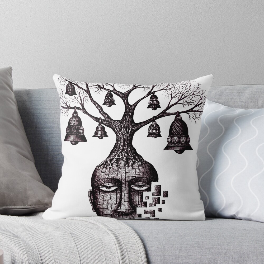 "Inner World surreal black and white pen ink drawing" Poster for Sale ...