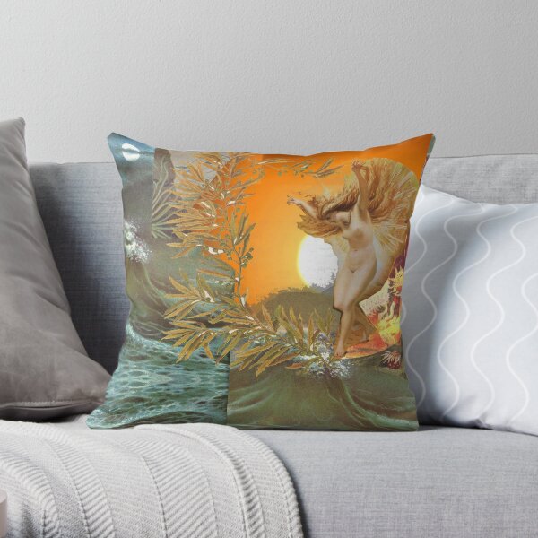 Ocean Sun Goddess Throw Pillow