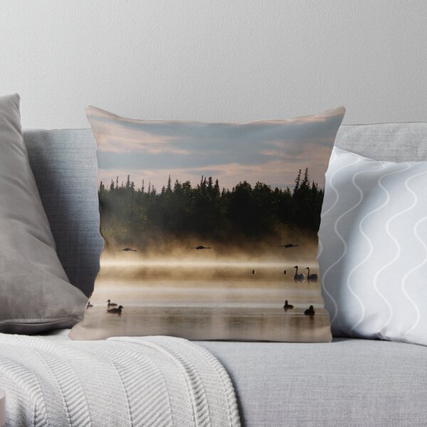 Birds in Paradise Throw Pillow